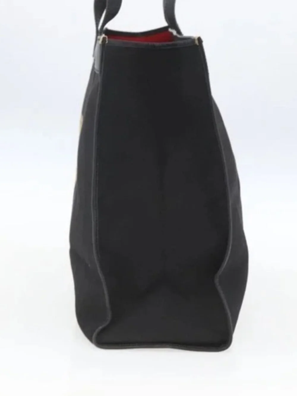 FENDI Tote Bag Canvas Black Gold Auth 169428 - Picture 5 of 15